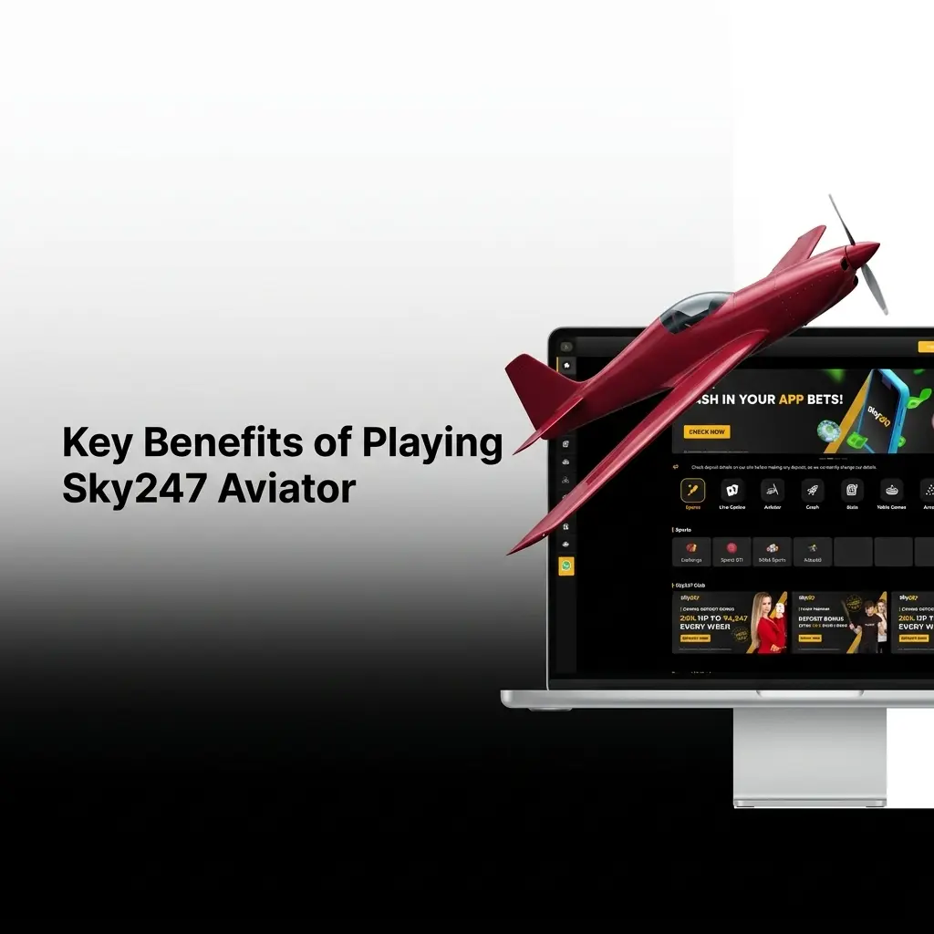 Sky247 Aviator key benefits: provably fair gameplay, 97% RTP, mobile access, demo mode & UPI payments for Indian players