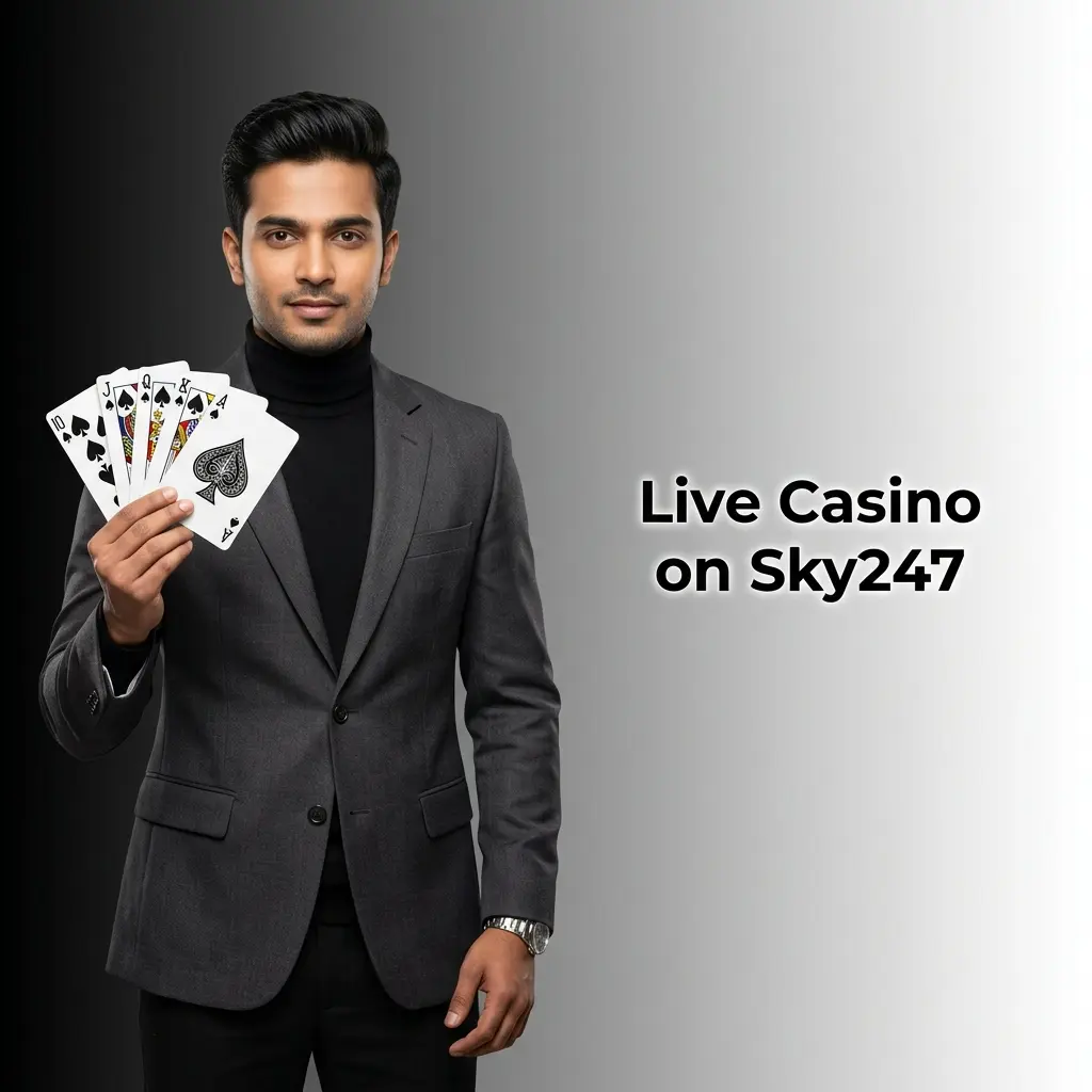 Live Casino on Sky247 with professional dealers for Teen Patti, Andar Bahar, Roulette, Baccarat & Blackjack