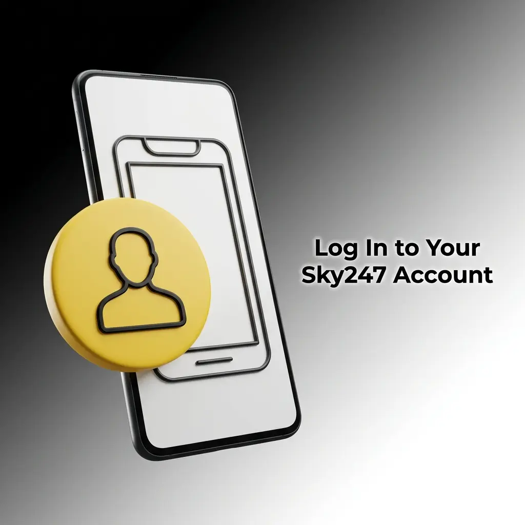 Sky247 account login page showing sign in form with email, password fields and OTP security verification steps