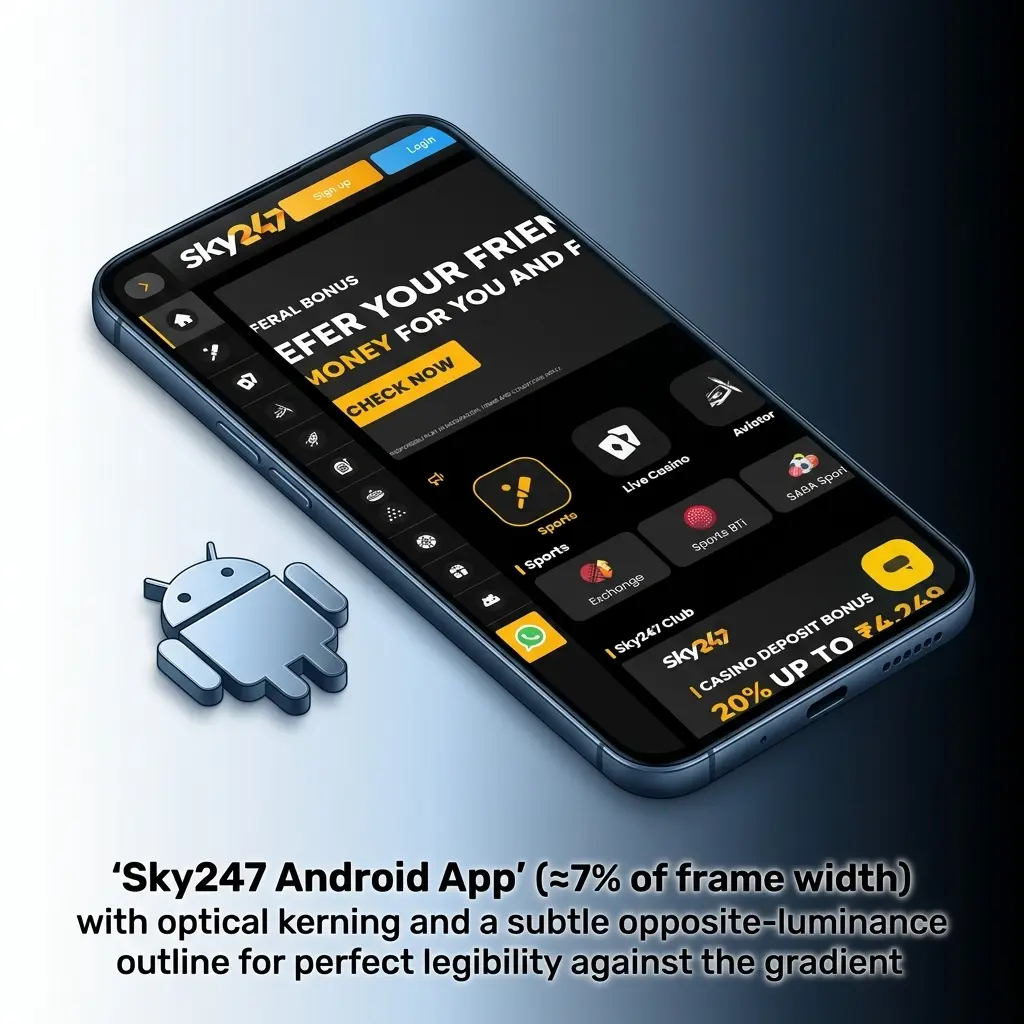 Sky247 Android app for mobile betting and casino games, free to download with easy installation and instant access