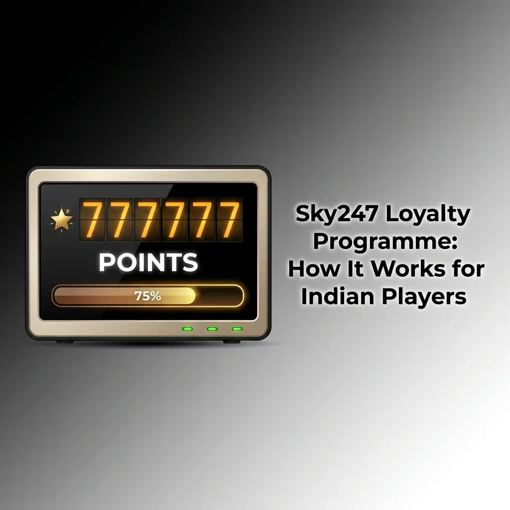 Sky247 loyalty programme tier structure showing Bronze, Silver, Gold and VIP rewards for Indian players