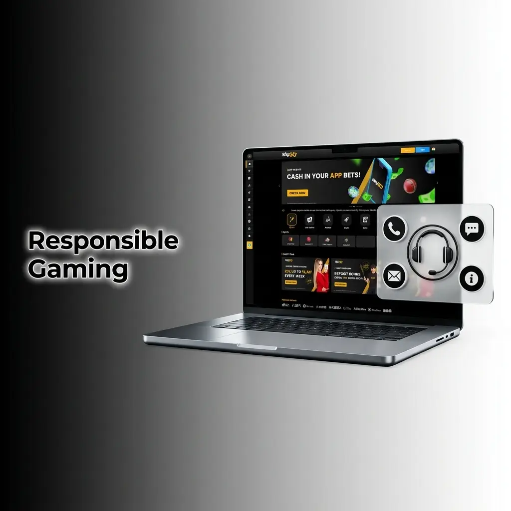 Sky247 responsible gaming tools including deposit limits, self-exclusion, session reminders, and underage gambling prevention for Indian players