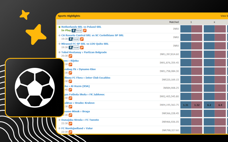 Bet on global football sports matches on Sky247 today.