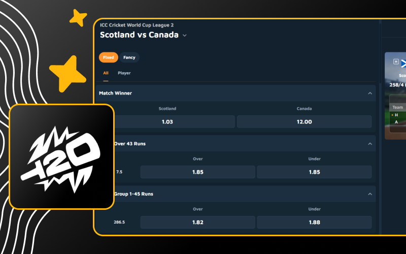 Join ICC sports tournaments betting on the official Sky247 platform.