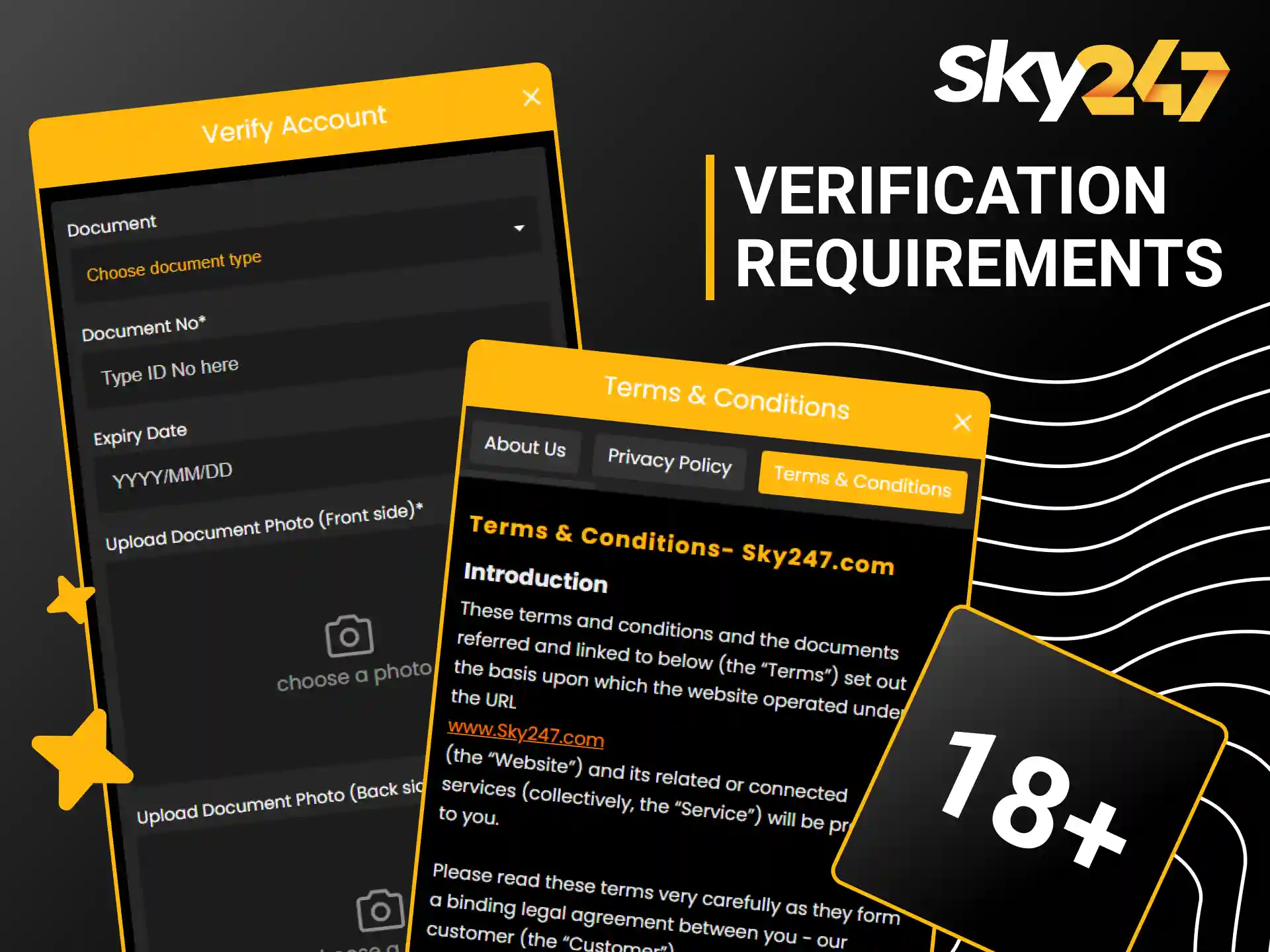 Meet all specified verification standards on the main Sky247 platform.